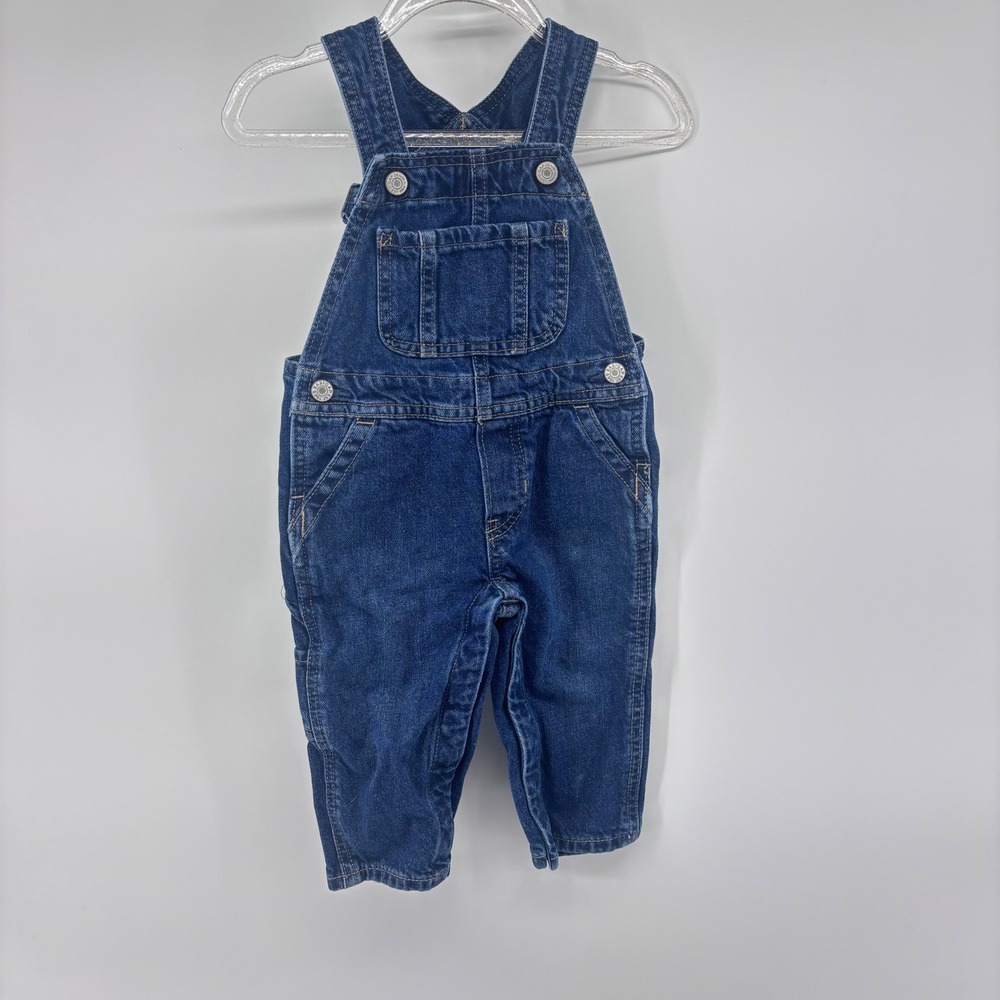 Denim GAP Overalls for‎ Baby Dark Wash Adjustable Straps